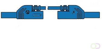 Velleman CONTACT PROTECTED INJECTION-MOULDED MEASURING LEAD 4mm 25cm BLUE (MLB-SH WS 25 1)