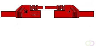 Velleman CONTACT PROTECTED INJECTION-MOULDED MEASURING LEAD 4mm 25cm RED (MLB-SH WS 25 1)