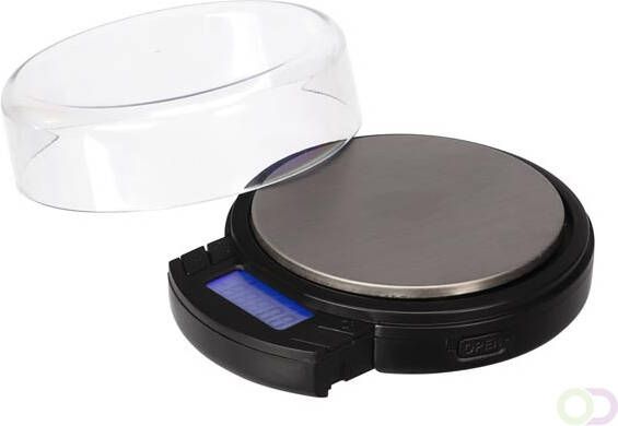 Velleman DIGITALE MINI PRECISIEWEEGSCHAAL ROND 500 g 0.1 g MET UITSCHUIFBAAR LCD-DISPLAY