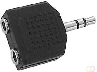 Velleman DUBBELE VROUWELIJKE 3.5mm STEREO JACK NAAR MANNELIJKE 3.5mm STEREO JACK