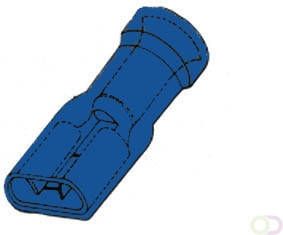Velleman GEISOLEERDE VROUWELIJKE CONNECTOR 6.4mm BLAUW