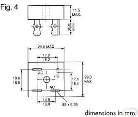 Velleman GELIJKRICHTER 800V-15A (KBPC1508)
