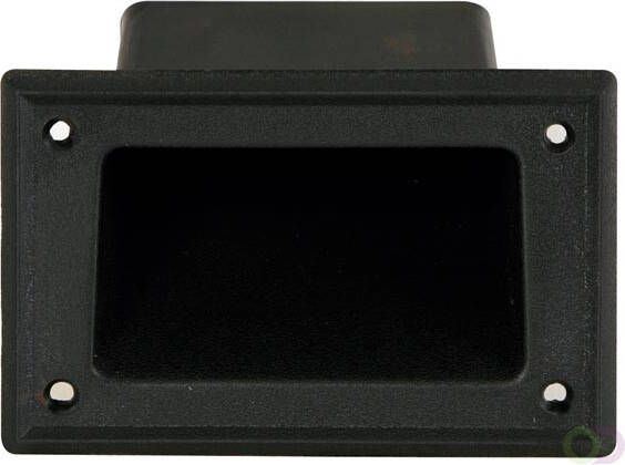 Handvat voor luidsprekerkast rechthoekig kunststof 137 x 87 mm zwart