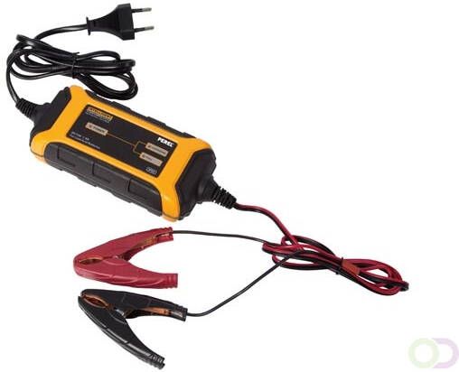 Velleman Acculader druppellader 12 V loodaccu's IP65 met ledstatusweergave 3 stappen geschikt voor auto motor scooter boot