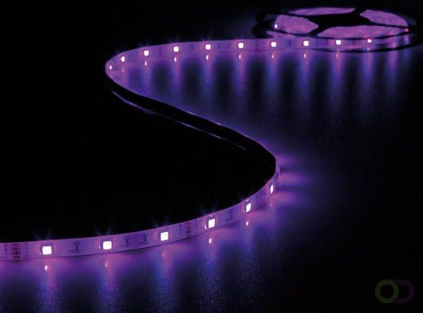 Velleman KIT MET FLEXIBELE LED-STRIP CONTROLLER EN VOEDING RGB 150 LEDs 5 m 12 Vdc ZONDER COATING