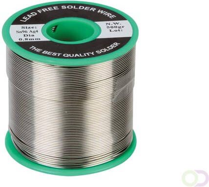 Velleman LOODVRIJ SOLDEER 96% Sn 4% Ag 0.8mm 500g