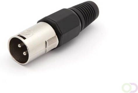 Velleman MANNELIJKE 3P XLR PLUG VERNIKKELD ZWART