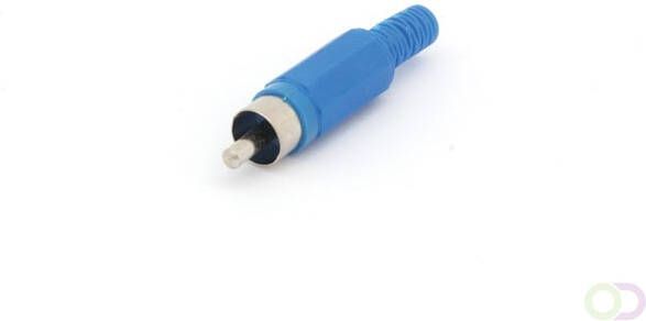 Velleman MANNELIJKE RCA PLUG BLAUW