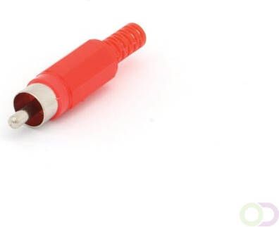 Velleman MANNELIJKE RCA PLUG ROOD