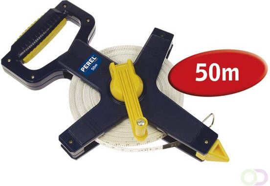 Rolbandmaat centimeter en millimeter schaal glasvezel 50 m