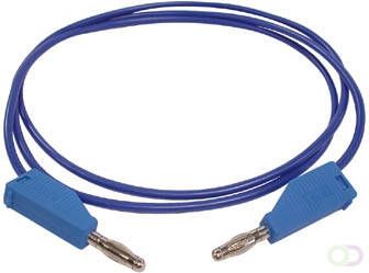 Velleman MEETSNOEREN (SPUITGEGOTEN BANAANPLUGGEN 4mm) BLAUW 3A 30V