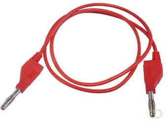 Velleman MEETSNOEREN (SPUITGEGOTEN BANAANPLUGGEN 4mm) ROOD