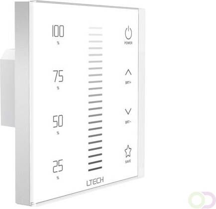 Velleman MULTI-ZONE SYSTEEM TOUCHPANEL LED-DIMMER 1 KANAAL DMX RF