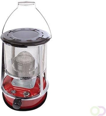 Velleman Mobiele petroleumkachel 2600W draagbare oliekachel voor buiten en camping kachel met lont wiek 4.6L tank 18 uur brandtijd z