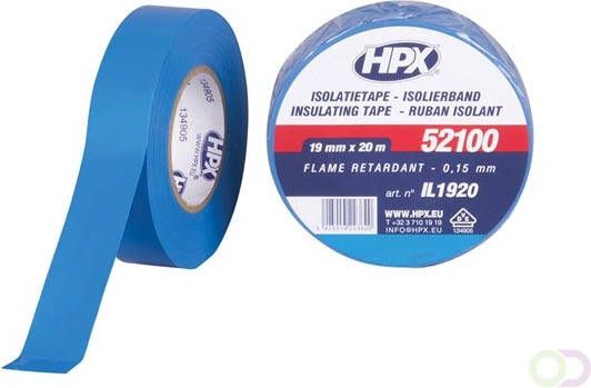 Velleman PVC isolatietape VDE blauw 19mm x 20m