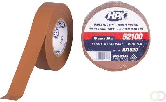 Velleman PVC isolatietape VDE bruin 19mm x 20m