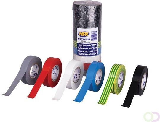 Velleman PVC isolatietape VDE gemengd 19mm x 20m set van 10