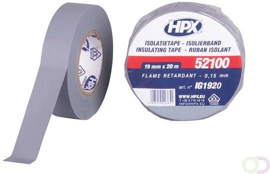 Velleman PVC isolatietape VDE grijs 19mm x 20m