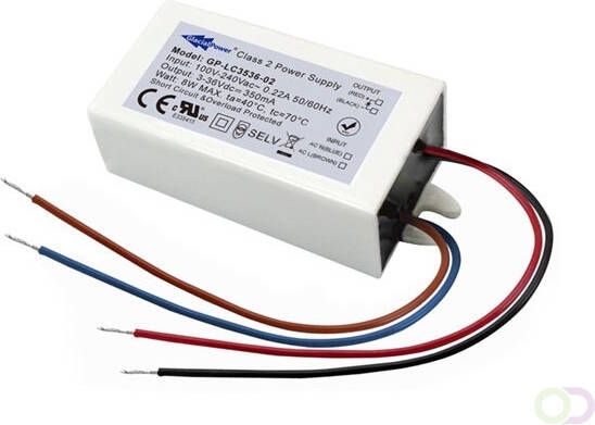 Velleman SCHAKELENDE LED-VOEDING 1 UITGANG 8 W 350 mA 3 ~ 36 VDC CONSTANTE STROOM