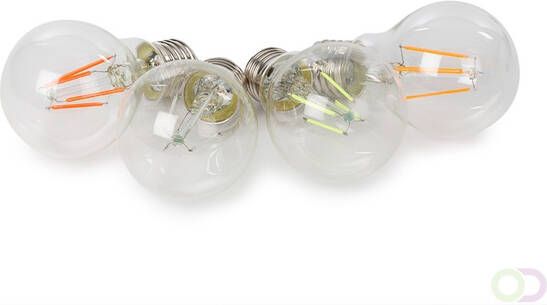 Velleman SET LED-GLOEILAMPEN A60 HELDER GLAS 4 st. ROOD GROEN BLAUW ORANJE