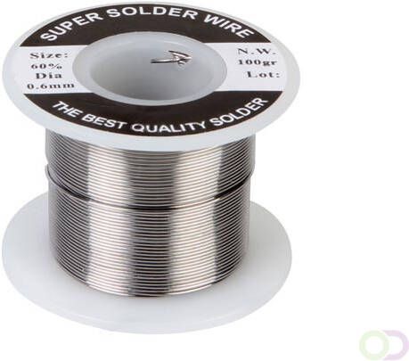 Velleman SOLDEER Sn 60% Pb 40% 0.6 mm 100 g