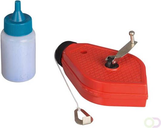 Velleman Spatlijn met poeder met draaihendel rood zwart behuizing 100 g 30 m