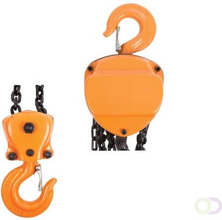 Velleman Handbediende kettingtakel 2.8m 2000kg oranje staal