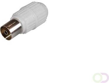 Velleman TV-PLUG VROUWELIJK 9.5mm 2.3mm PLASTIEK WIT