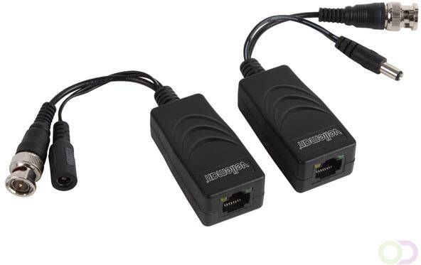 Velleman TVI VIDEO- VOEDINGSBALUN MET 8P8C (RJ45) CONNECTOR EN BNC VOEDINGSKABELS PAAR