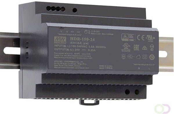 Velleman VOEDING 1 UITGANG 150 W DIN-RAILMONTAGE 24 V VOOR INDUSTRIEEL GEBRUIK