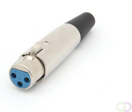 Velleman VROUWELIJKE 3P XLR PLUG VERNIKKELD