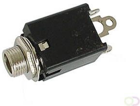 Velleman VROUWELIJKE 6.35mm STEREO JACK MET SCHAKELAAR