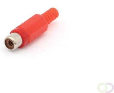 Velleman VROUWELIJKE RCA PLUG ROOD