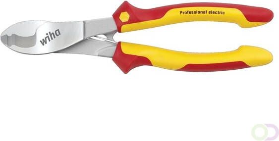 Velleman Wiha KabelknipperÂ ProfessionalÂ electric met in- en uitschakelbare openingsveer in blister (43664) 180 mm