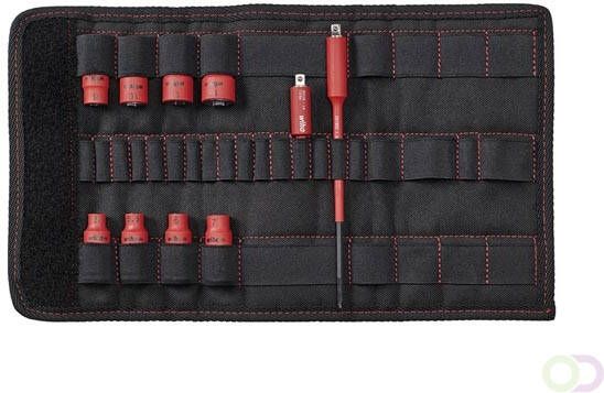 Velleman WIHA TORQUEVARIOÂ -S ELECTRIC NUT DRIVER INSERT 1 4" SET 10 pcs with adapters in folding bag