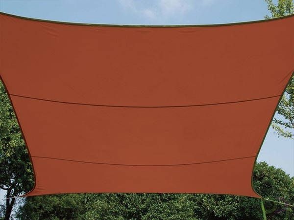 Velleman ZONNEZEIL VIERKANT 3.6 x 3.6 m KLEUR: TERRACOTTA