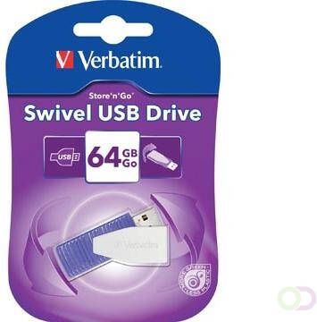 Verbatim Swivel USB 2.0 stick 64 GB paars