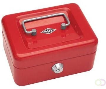 Wedo geldkoffer ft 12 5 x 11 5 x 8 cm rood