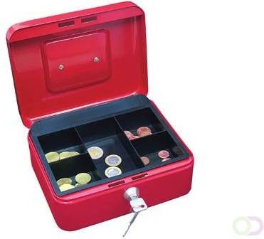 Wedo geldkoffer ft 20 x 16 x 9 cm rood