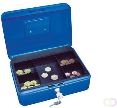 Wedo geldkoffer ft 25 x 18 x 9 cm blauw
