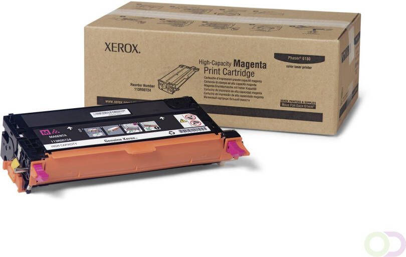 Xerox High Capacity Printercartridge Magenta Phaser 6180 Serie