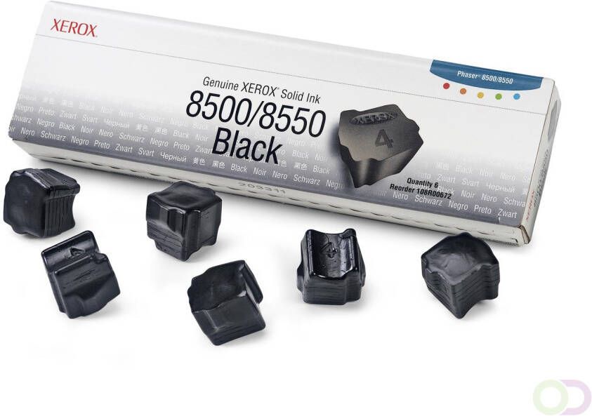 Xerox Originele Solid Ink 8500 8550 zwart(6 blokjes )