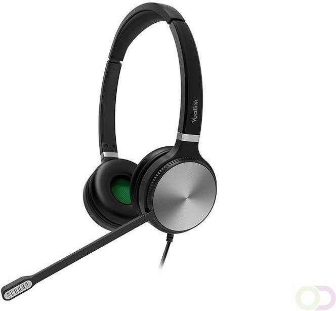 Yealink YHS36 Headset Bedraad Hoofdband Kantoor callcenter Zwart Zilver (YHS36-DUAL)