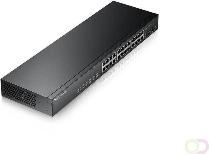 ZyXEL GS-1900-24 v2 Managed L2 Gigabit Ethernet (10 100 1000) 1U Zwart (GS1900-24-EU0102F)