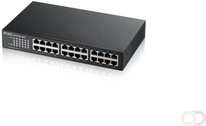 ZyXEL GS1100-24E Unmanaged Gigabit Ethernet (10 100 1000) Zwart (GS1100-24E-EU0103F)