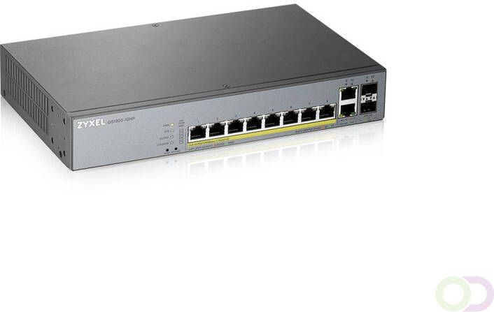 ZyXEL GS1350-12HP-EU0101F netwerk-switch Managed L2 Gigabit Ethernet (10 100 1000) Power over Ethernet (PoE) Grijs (GS1350-12HP