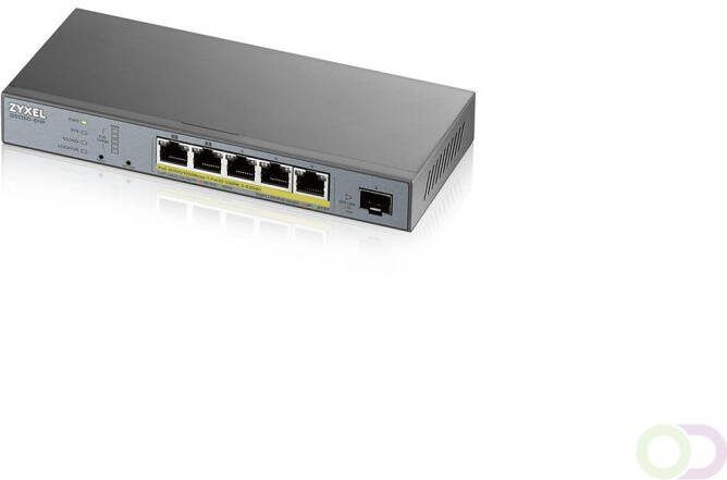 ZyXEL GS1350-6HP-EU0101F netwerk-switch Managed L2 Gigabit Ethernet (10 100 1000) Power over Ethernet (PoE) Grijs (GS1350-6HP-EU