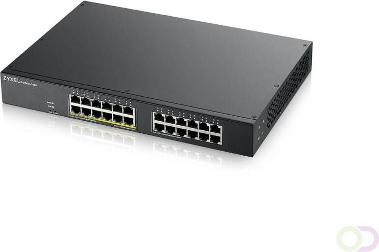 ZyXEL GS1900-24EP Managed L2 Gigabit Ethernet (10 100 1000) Power over Ethernet (PoE) Zwart (GS1900-24EP-EU0101F)