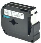 Brother Huismerk M-K231 Labeltape 12mm Zwart op Wit - Foto 1