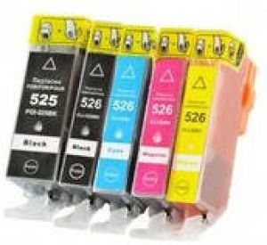 Canon Huismerk PGI-525 CLI-526 Inktcartridges Multipack (2x zwart + 3 kleuren)